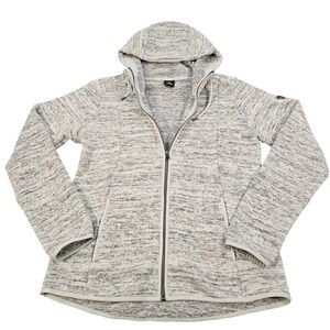 KUHL Lea Hoody Full Zip Jacket Oatmeal Heather Grey Knit 4376 Womens Medium